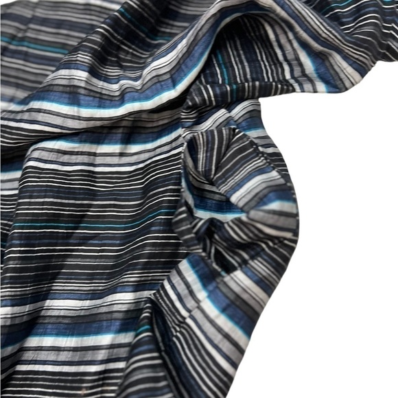 Studio 412 Oversized Boxy Pocket Summer Dress Medium Shift Striped - Picture 4 of 6